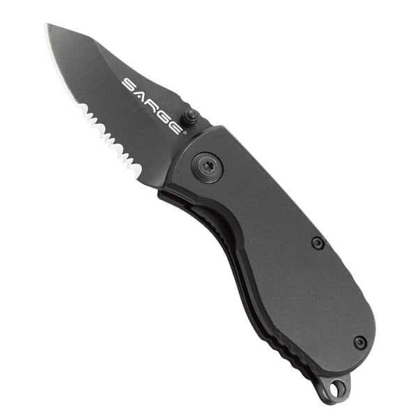 Black Compact Tactical Folder Knife, Model SK-800